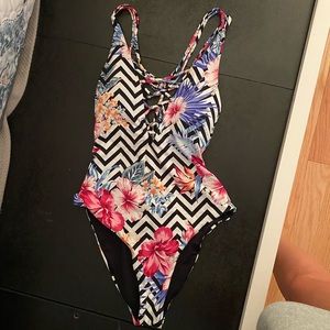 One piece bathing suit